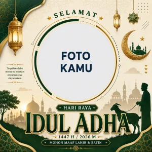 Twibbon Idul Adha 2026 Estetik Floral