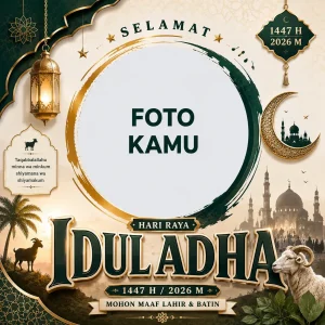 Twibbon Idul Adha 2026 Kartun Lucu Anak