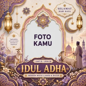 Twibbon Idul Adha 2026 Minimalis Modern