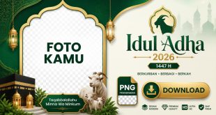 Twibbon Idul Adha 2026 PNG