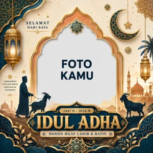 Twibbon Idul Adha 2026 Tema Islami Elegan