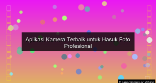 infografis Aplikasi Kamera Terbaik untuk Hasuk Foto Profesional