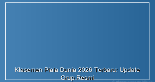 Ilustrasi Klasemen Piala Dunia 2026 Terbaru: Update Grup Resmi dengan desain visual modern