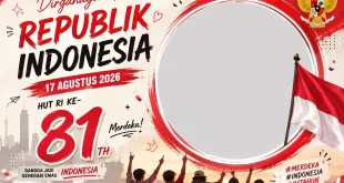 Twibbon HUT RI ke-81 Aesthetic Kekinian 2026, Cocok untuk Anak Muda